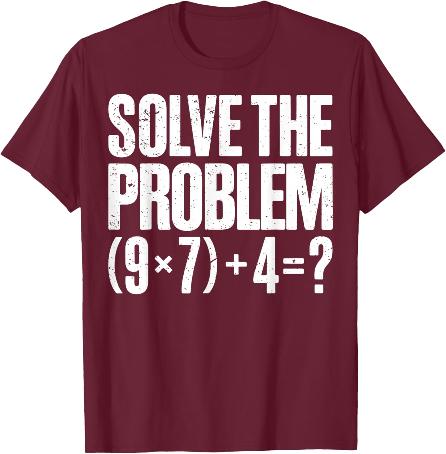 Funny 67 Meme PEMDAS Math Teacher Brainrot Elementary Joke T-Shirt - T-Shirt | Maroon