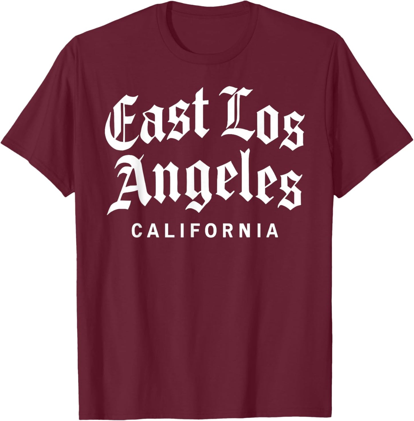East Los Angeles California Boyle Heights Whittier BLVD 323 T-Shirt - T-Shirt | Maroon