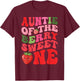 Auntie of The Berry Sweet One Strawberry First Birthday T-Shirt - T-Shirt | Maroon