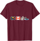 Stupid Canadian Wolf Bird Funny Lover Loon Humor T-Shirt - T-Shirt | Maroon