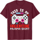 This is My Valentine Pajama Video Games Valentine Boy T-Shirt - T-Shirt | Maroon