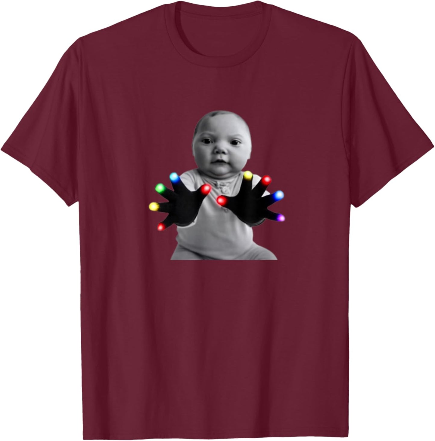Funny Tuff Baby Ai Gloving Meme T-Shirt - T-Shirt | Maroon