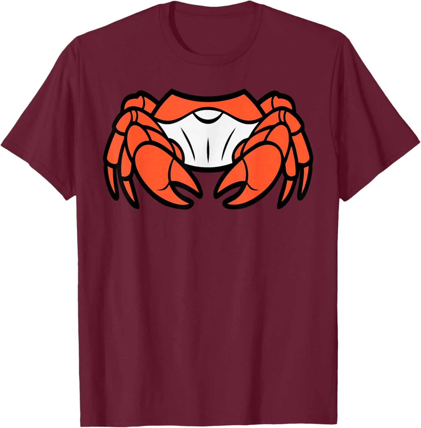 Crab Costume Shirt Adult Men Women Kids Red Crab Costume T-Shirt - T-Shirt | Maroon