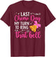 Last Chemo Day Last Day of Chemo Survivor End of Chemo T-Shirt - T-Shirt | Maroon
