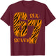 6 7 Funny 67 Meme Six Seven Tiger Print Teens Kids Boys 6-7 T-Shirt - T-Shirt | Maroon