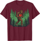 Funny Bigfoot Heart Love Valentines Day Boys Men T-Shirt - T-Shirt | Maroon