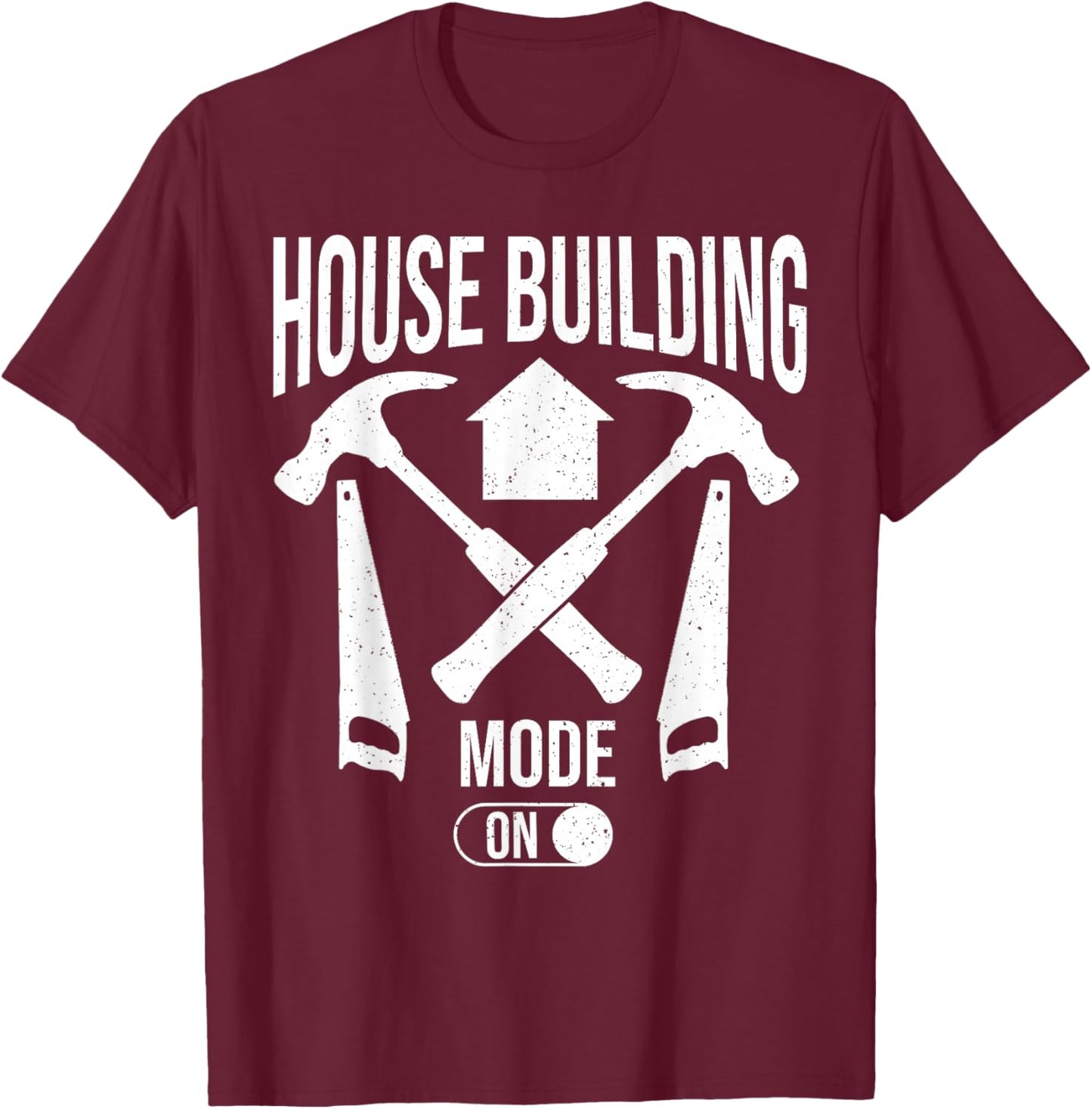 House Builder Carpenter Contractor Construction T-Shirt - T-Shirt | Maroon