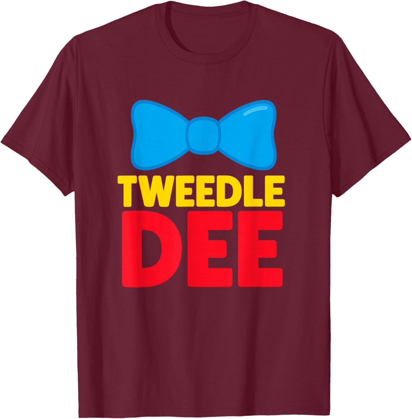 Funny Matching Halloween Couples, I'm with Dum Costume T-Shirt - T-Shirt | Maroon