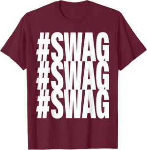 Hashtag Swag T-Shirt - T-Shirt | Maroon