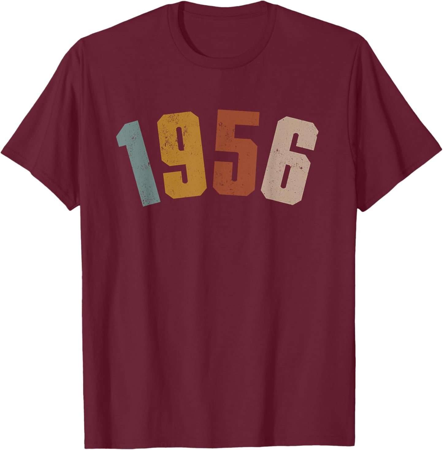 1956 Retro Vintage 70th Birthday Gift Women Classic T-Shirt - T-Shirt | Maroon