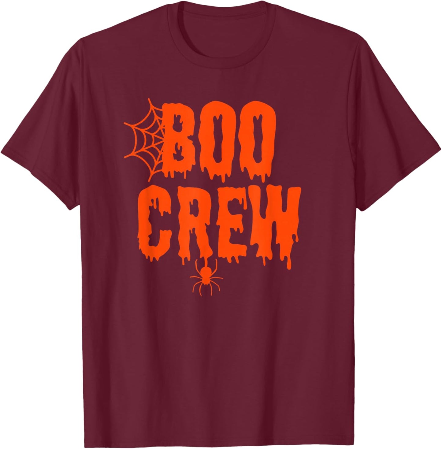 Boo Crew Funny Halloween Shirt for Group Costume Family T-Shirt - T-Shirt | Maroon