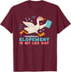 Elopement, Leg Day, Gym, Funny Puns T-Shirt - T-Shirt | Maroon