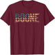 Boone Name American Flag 80's Vintage NC Retro T-Shirt - T-Shirt | Maroon