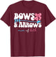 Bows & Arrows Mom of Both Mama of Girl and Boy T-Shirt - T-Shirt | Maroon