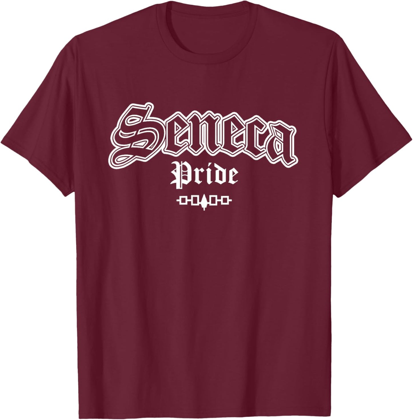 Seneca Nation Pride Iroquois Flag Native American Indian T-Shirt - T-Shirt | Maroon