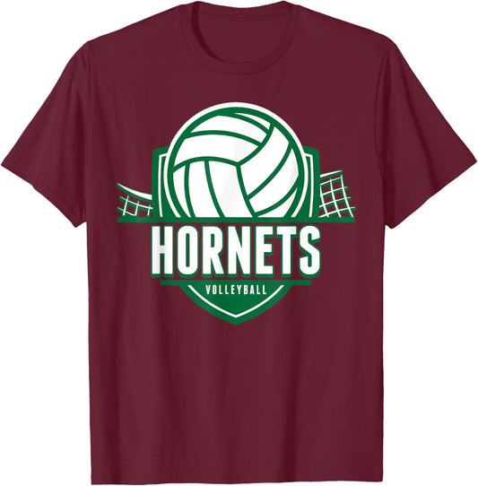 Hornets Volleyball Back to School Spirit G T-Shirt - T-Shirt | Maroon