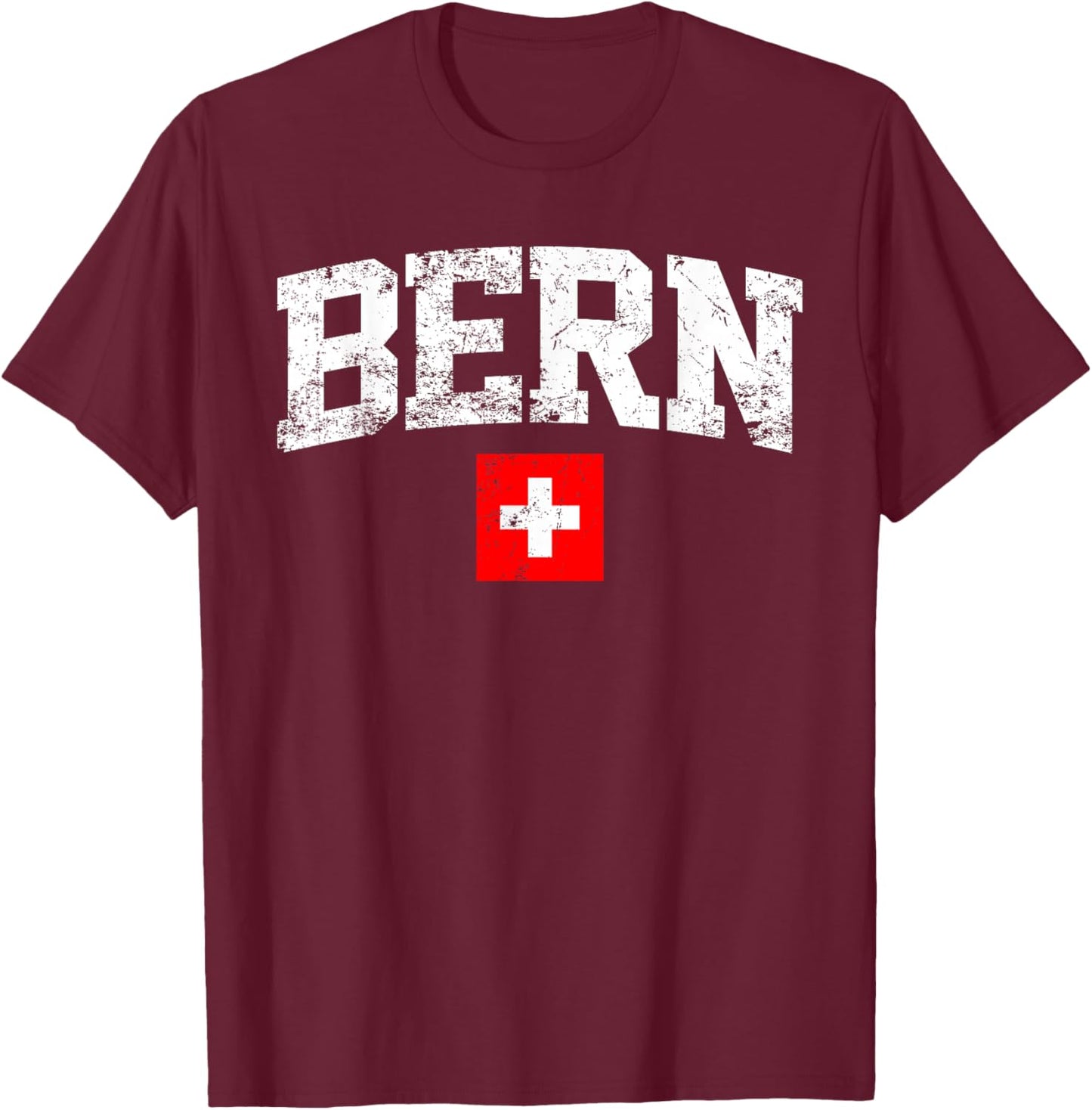 Bern Swiss T-Shirt - T-Shirt | Maroon