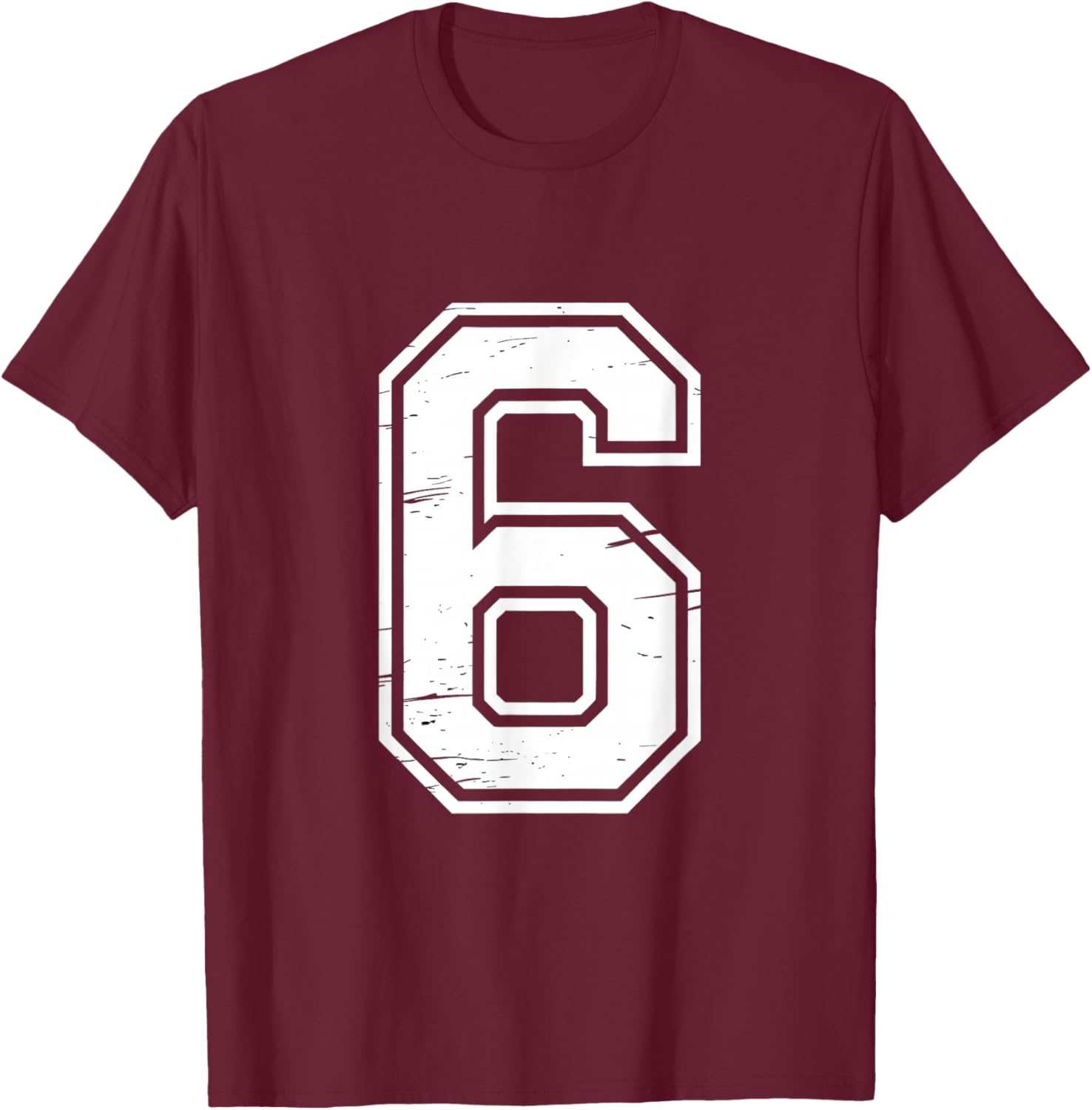7 Number 67 Six Seven Meme T-Shirt - T-Shirt | Maroon
