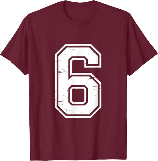 7 Number 67 Six Seven Meme T-Shirt - T-Shirt | Maroon