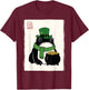 Grumpy Frog Japanese Funny St. Patrick's Day T-Shirt - T-Shirt | Maroon
