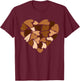 Black History Month Heart Melanin African Girls Kids T-Shirt - T-Shirt | Maroon