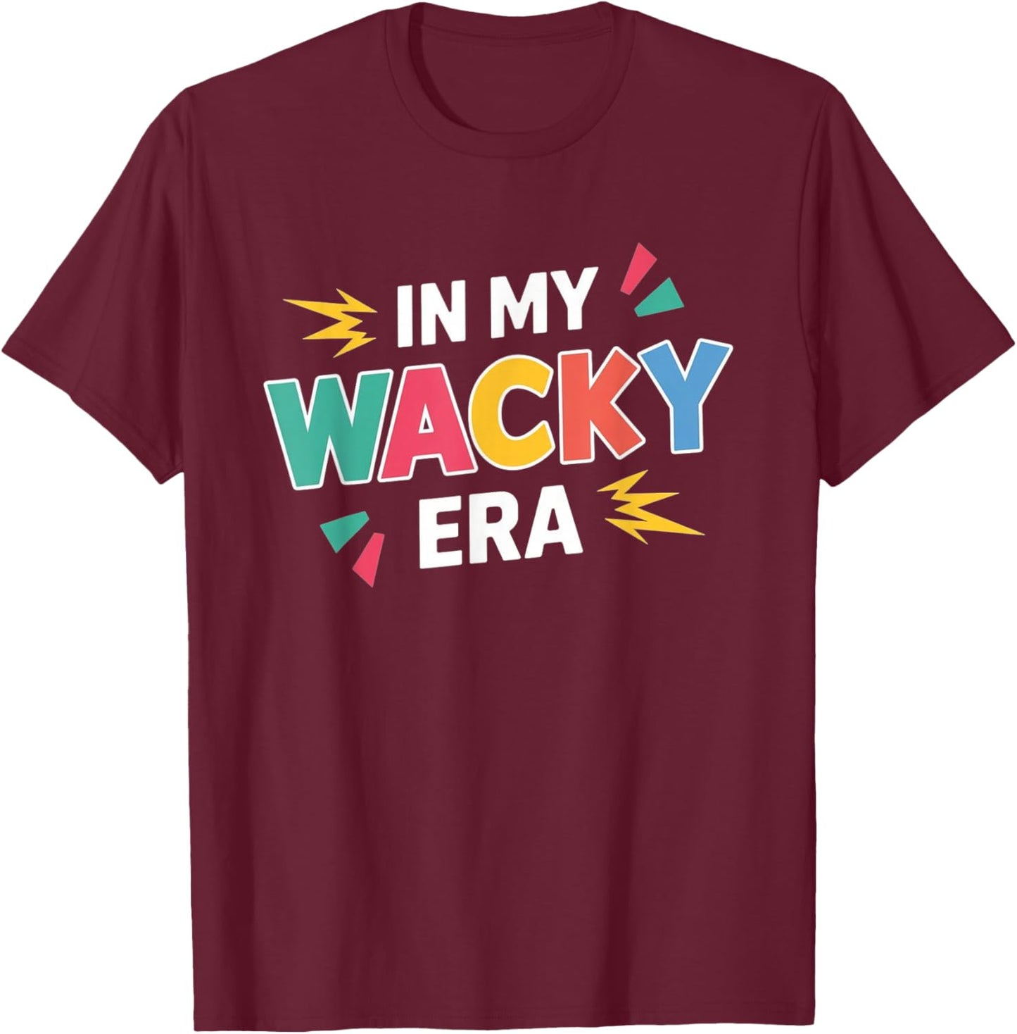 in My Wacky Era Kids and Teachers | Mismatch Day Spirit Week T-Shirt - T-Shirt | Maroon