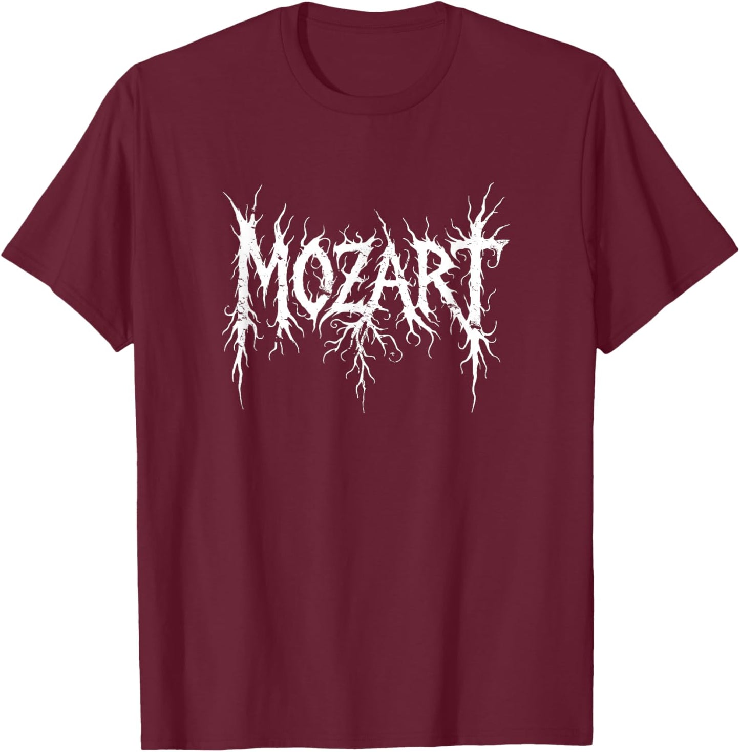 Classical Black Metal Logo Style Funny Extreme Music T-Shirt - T-Shirt | Maroon