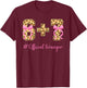 13th Birthday Girl Pink Coquette Bow Leopard 6+7 Year Old T-Shirt - T-Shirt | Maroon