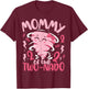 Mommy of The Two-nado Tornado Theme 2nd Birthday Party Kids T-Shirt - T-Shirt | Maroon