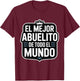 El Mejor Abuelito Del Mundo Father's Day Grandpa T-Shirt - T-Shirt | Maroon