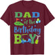 Dad of The Birthday Boy Golf Sport Lover T-Shirt - T-Shirt | Maroon
