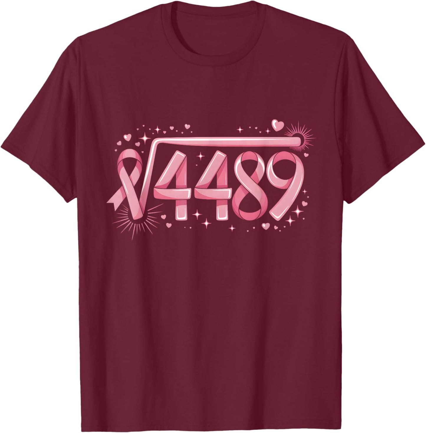 Funny Square Root 4489 67 Funny Meme Saying 6 7 Math T-Shirt - T-Shirt | Maroon