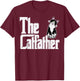 The Catfather Funny Kitten Cat Dad Fur Papa Daddy Parody Men T-Shirt - T-Shirt | Maroon