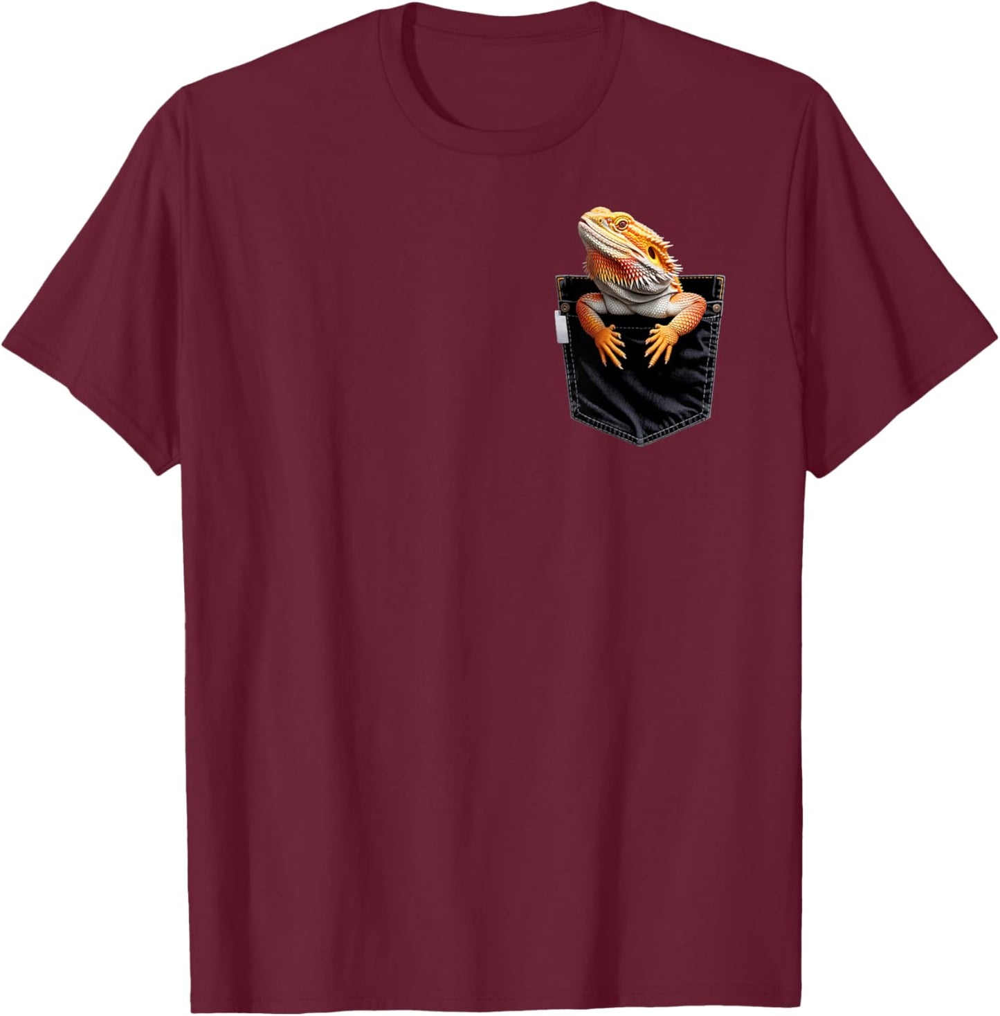 Pocket Bearded Dragon Reptile Animal Beardie Bearded Dragon T-Shirt - T-Shirt | Maroon