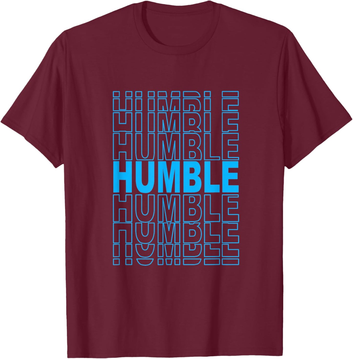 Blue Color Humble Blue Graphic T-Shirt - T-Shirt | Maroon
