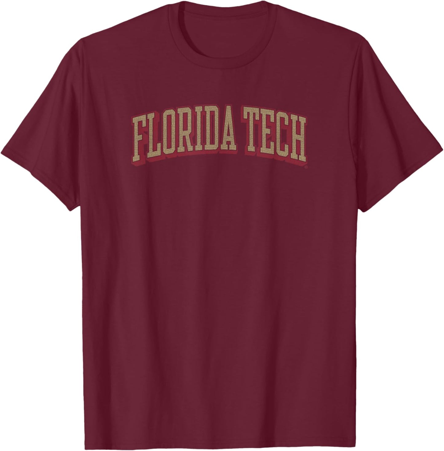 Florida Tech Panthers Retro Arch Black Officially Licensed T-Shirt - T-Shirt | Maroon