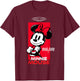 Disney Racing Minnie Mouse Turbo Troop Race Car Driver T-Shirt - T-Shirt | Maroon