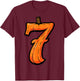 6 7 Pumpkin Funny Six Seven Meme Halloween Costume T-Shirt - T-Shirt | Maroon