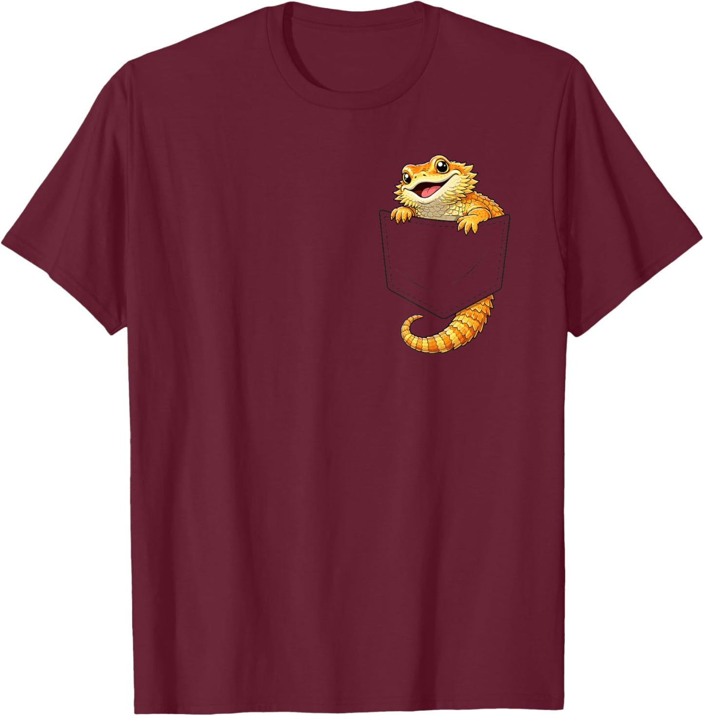 Bearded Dragon Costume Outfit Halloween Men Kids Boys Dragon T-Shirt - T-Shirt | Maroon