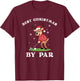 Best Christmas by Par Funny Reindeer Golfing Golfer T-Shirt - T-Shirt | Maroon