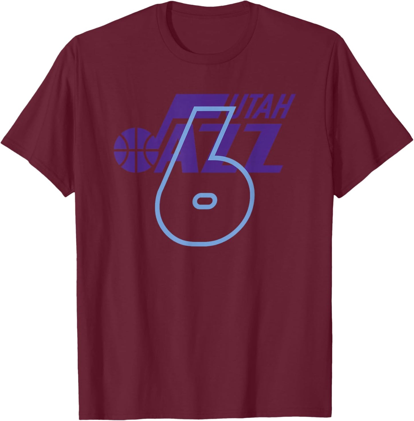 NBA Official Utah Jazz 6-7 Craze Attack T-Shirt - T-Shirt | Maroon