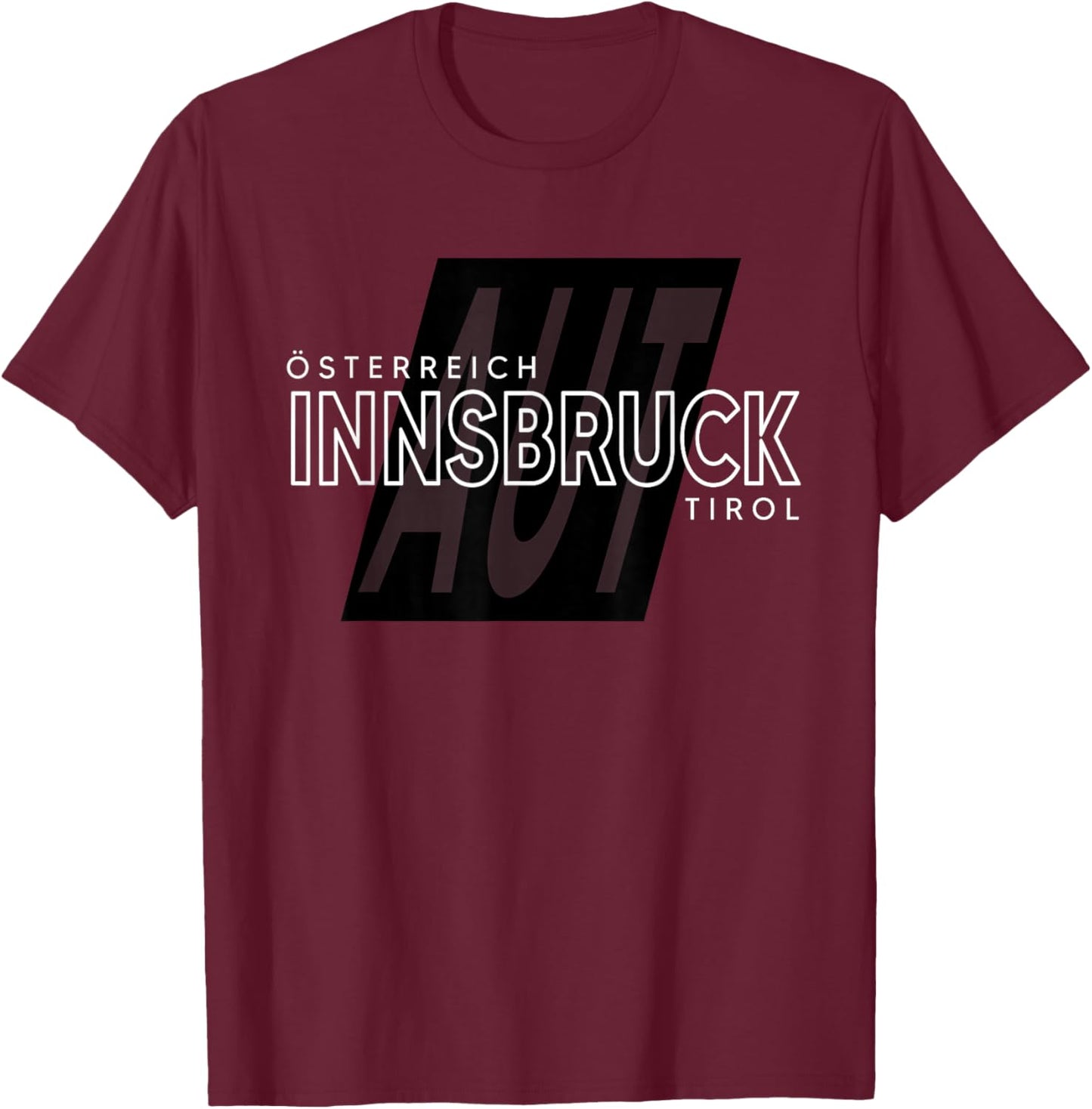 Innsbruck Innsbruck - Innsbruck Österreich Performance T-Shirt - T-Shirt | Maroon