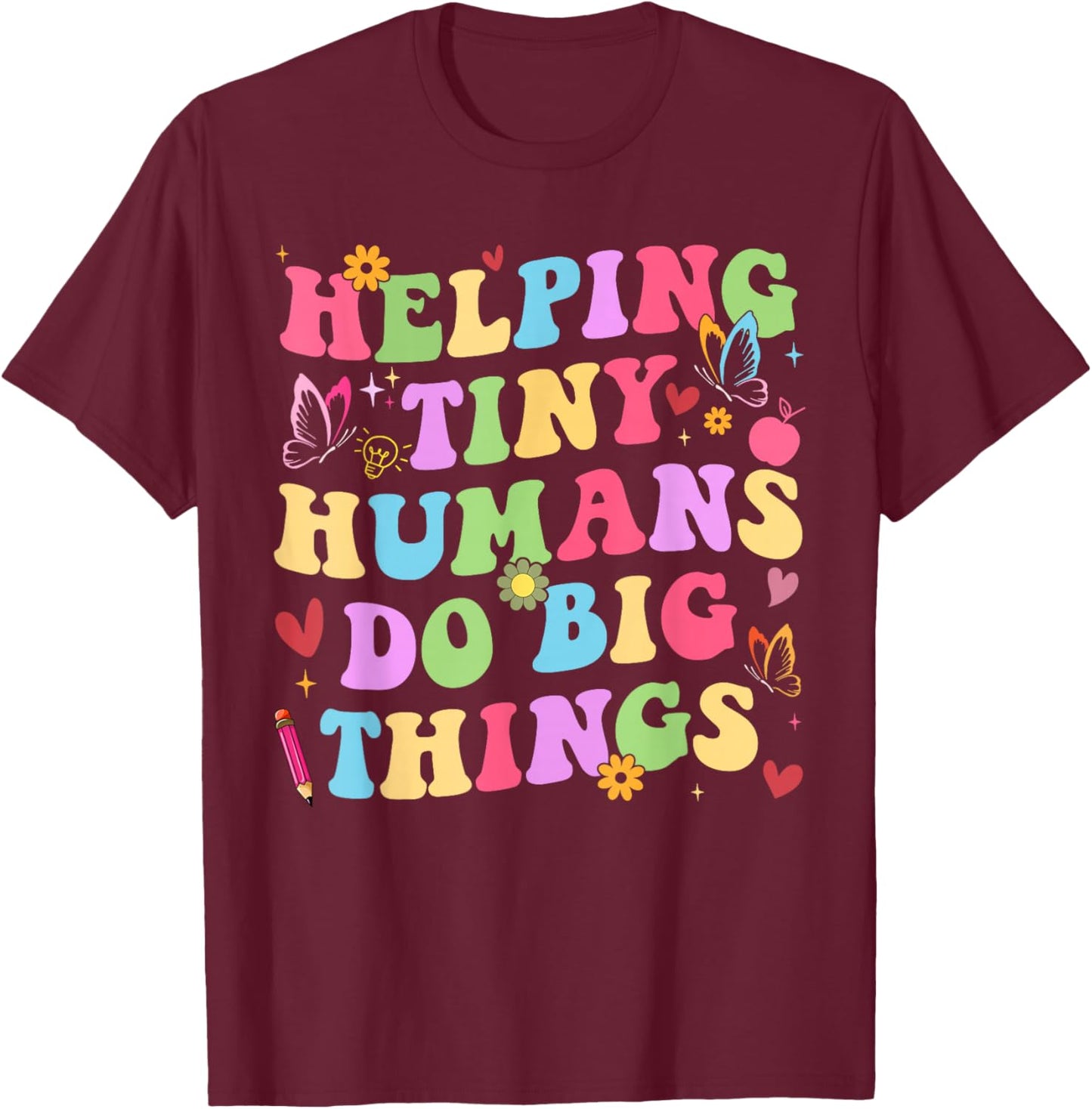 Teacher Preschool Pre-K T-Shirt - T-Shirt | Maroon