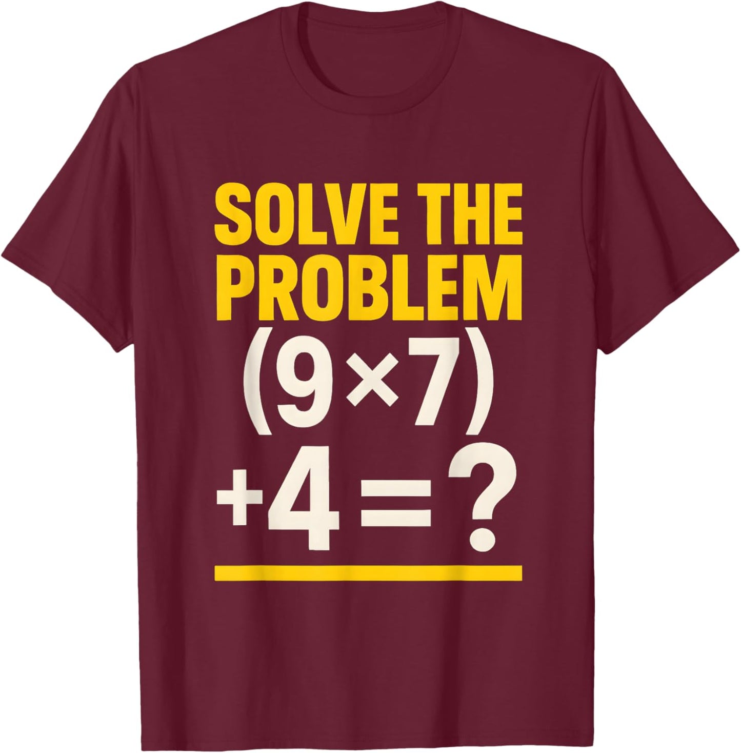 67 Meme Math Teacher Funny School 6-7 Brain Rot Six Seven T-Shirt - T-Shirt | Maroon