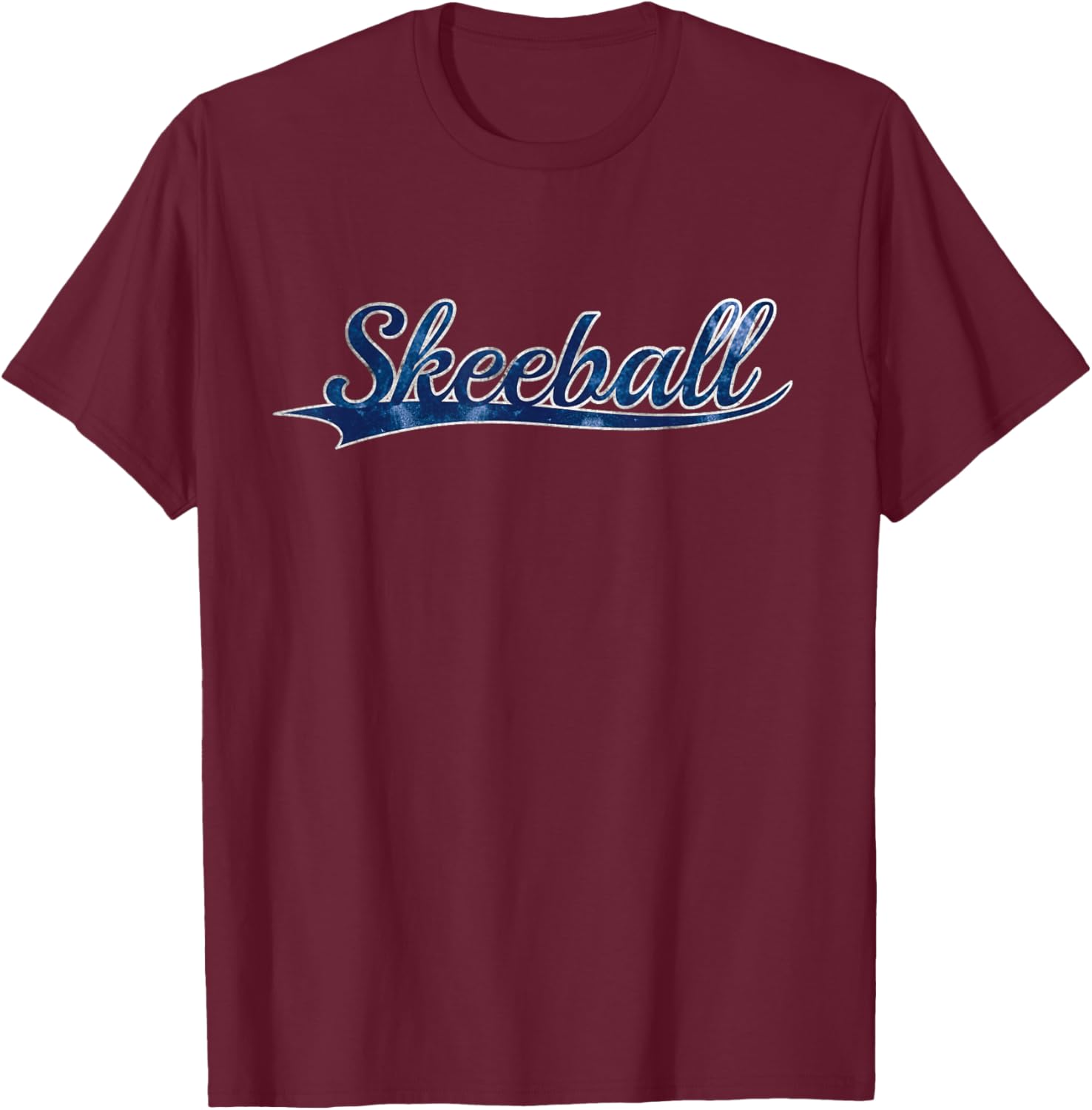 Skeeball Arcade Game Fun Game Vintage Varsity Throwback T-Shirt - T-Shirt | Maroon