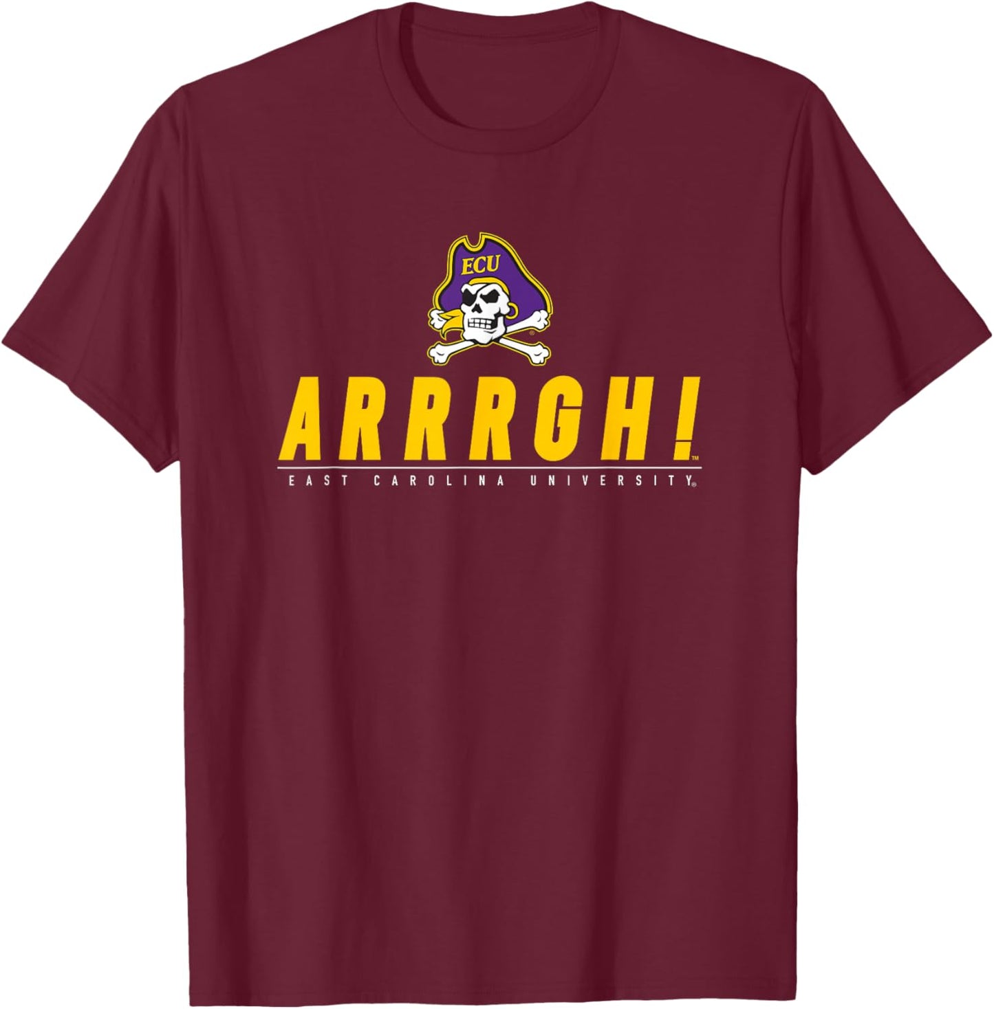 East Carolina University ECU Pirates School Spirit T-Shirt - T-Shirt | Maroon