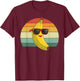 Retro Vintage Cool Banana Fruit Sunglasses Men Women Kids T-Shirt - T-Shirt | Maroon