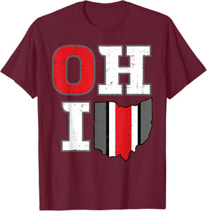 Ohio Boys Youth Teen Girls Kids Men Women T-Shirt - T-Shirt | Maroon
