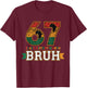 Bruh 67 Black History Month for Kids Boys African American T-Shirt - T-Shirt | Maroon