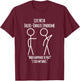 I Tied My Shoes – Ehlers-Danlos Syndrome Humor Stick Figure T-Shirt - T-Shirt | Maroon